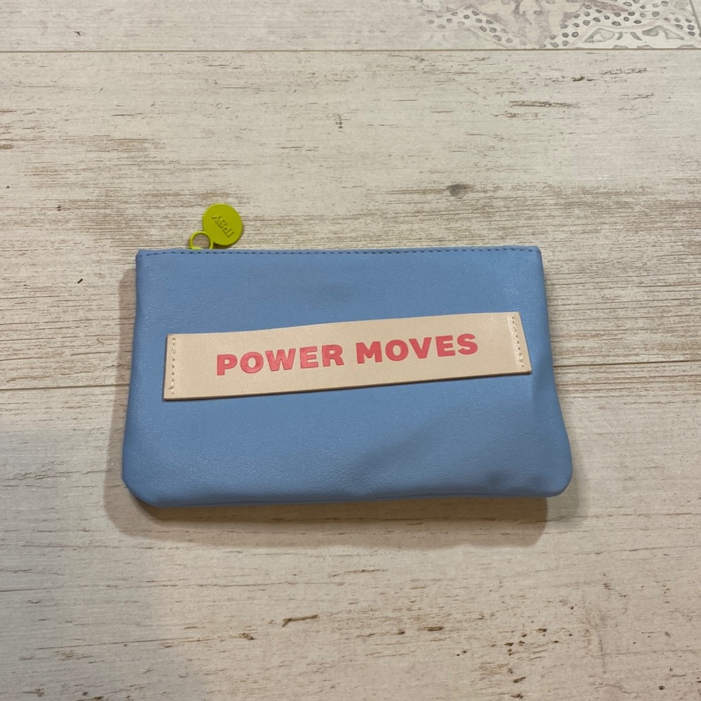 Ipsy Power Moves Blue Makeup Bag